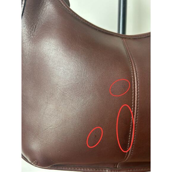 Vintage Y2K 90s Coach Shoulder Bag 9025 Ergo Zip Mahogany Brown No HangTag 1998 - Picture 5 of 16